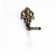 WARDROBE CUPBOARD LOCK KEY DESIGN 4 / ANTIQUE  CLOSET KEYS - KEYHOLES