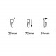SINGLE DOOR HANGER / WHITE WALL HANGERS