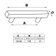C1346 FURNITURE HANDLE / MAT NICKEL 