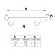 B1359 FURNITURE HANDLE / CHROME  MODERN COLLECTION