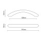 M3075 FURNITURE HANDLE / MAT NICKEL  MODERN COLLECTION