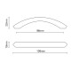 M3075 FURNITURE HANDLE / MAT NICKEL  MODERN COLLECTION
