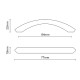M3075 FURNITURE HANDLE / MAT NICKEL  MODERN COLLECTION