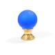 24K DANY FURNITURE KNOB / BLUE  MURANO COLLECTION