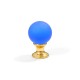 24K DANY FURNITURE KNOB / BLUE  MURANO COLLECTION