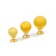 24K DANY FURNITURE KNOB / YELLOW  MURANO COLLECTION