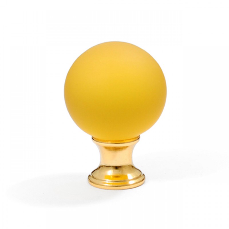 24K DANY FURNITURE KNOB / YELLOW  MURANO COLLECTION