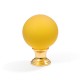 24K DANY FURNITURE KNOB / YELLOW  MURANO COLLECTION