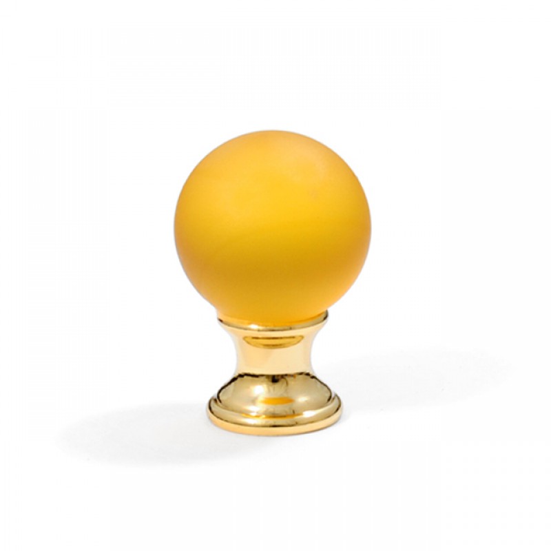 24K DANY FURNITURE KNOB / YELLOW  MURANO COLLECTION