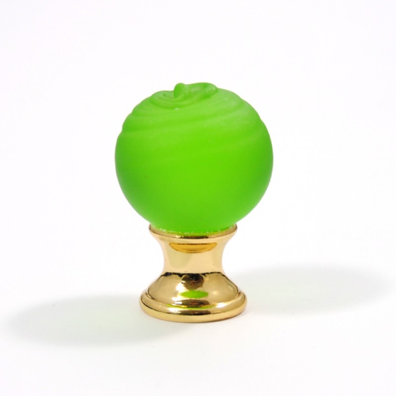 24K ROSELLINA FURNITURE KNOB / GREEN  MURANO COLLECTION