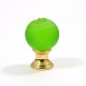 24K ROSELLINA FURNITURE KNOB / GREEN  MURANO COLLECTION