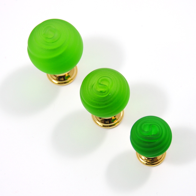 24K ROSELLINA FURNITURE KNOB / GREEN 