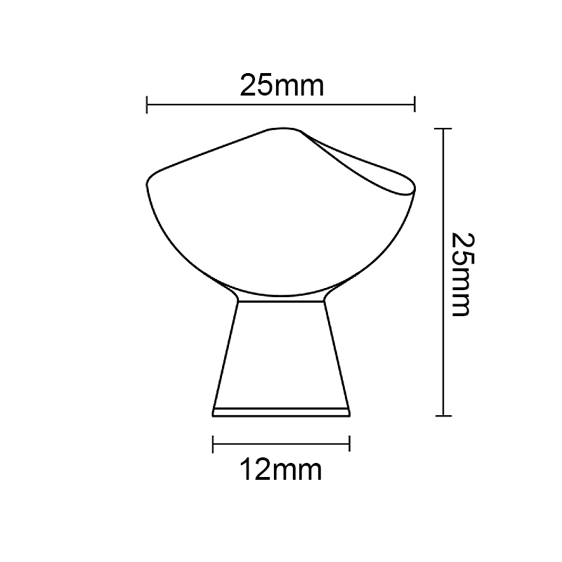 M300 MAT NICKEL FURNITURE KNOB MODERN COLLECTION