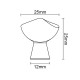M300 MAT NICKEL FURNITURE KNOB MODERN COLLECTION