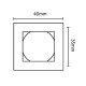 INSET PULL SQUARE D.35 mm / MATT NICKEL