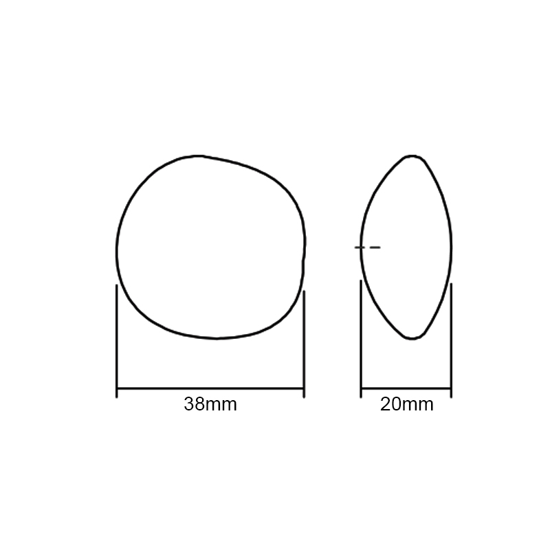 BROWN PEBBLE FURNITURE KNOB