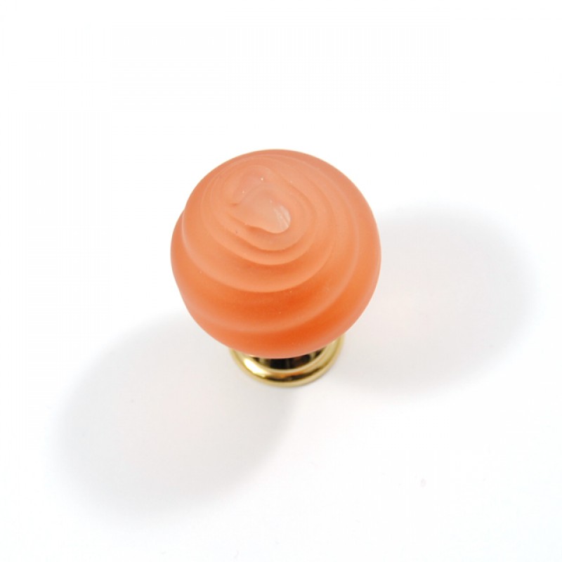 24K ROSELLINA KNOB / PINK  MURANO COLLECTION