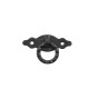 FURNITURE KNOB DROP RING / MAT BLACK CLASSIC-PORCELAIN COLLECTION