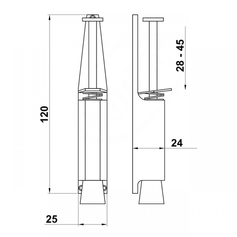 BLACK DOOR RETAINER