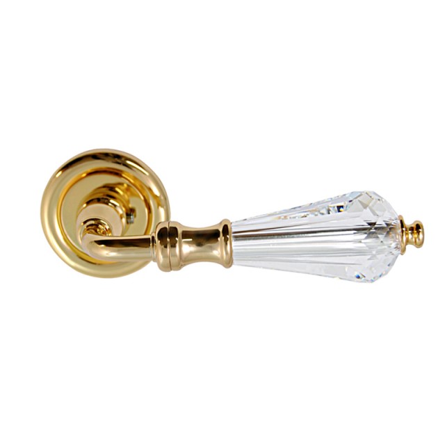 VERONICA GOLD ROSETTE - SWAROVSKI GLASS