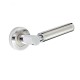 LINUS ROSETTE / MATT CHROME - CHROME  DOOR HANDLES