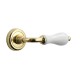 CIGNO GOLD ROSETTE - PORCELAIN DOOR HANDLES