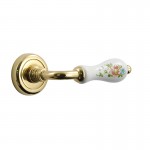 IRIS GOLD ROSETTE - PORCELAIN