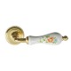 IRIS GOLD ROSETTE - PORCELAIN DOOR HANDLES