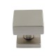 SQUARE DOOR KNOB / MAT NICKEL