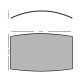 OVAL FIREPLACE COVER / 95x50.5 cm / MATT NICKEL 