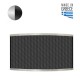 OVAL FIREPLACE COVER / 95x50.5 cm / MATT NICKEL 