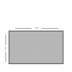 SINGLE LEAF FIREPLACE COVER / 90x50 cm / NICKEL