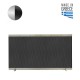 SINGLE LEAF FIREPLACE COVER / 90x50 cm / NICKEL