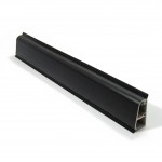 KITCHEN WORKTOP WALL END VOLPATO 24x45 / BLACK