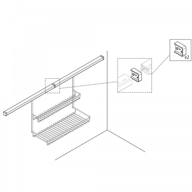 CONNECTOR BAR HANGER MC2
