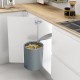 SWING OUT BIN GREY ROMANGA ITALY / 13Ltr