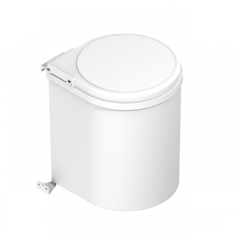 SWING OUT BIN WHITE ROMANGA ITALY / 13 Ltr
