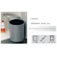 SWING OUT BIN GREY ROMANGA ITALY / 13Ltr
