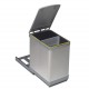 BUILD-IN SLIDING BIN, 30 CABINET / INOX BUILD-IN SLIDING BINS