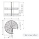 3/4 SWIVEL BASKET M&C 70 270 KITCHEN SWIVELING BASKETS