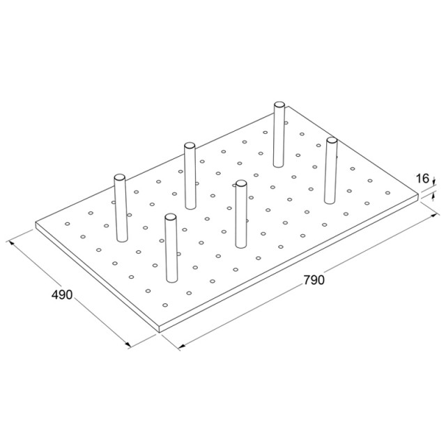 WOODEN PLATE HOLDER 90