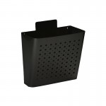 BLACK OPEN NEWSPAPER BASKET