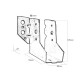 IRIDIUM PERGOLA 20° INCLINED FACE FIX HANGER PERGOLA FITTINGS
