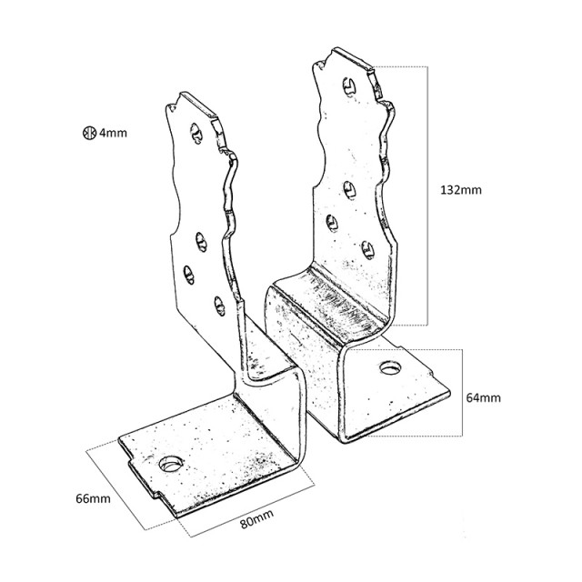 IRIDIUM PERGOLA SPLIT POST BASE