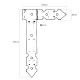 BLACK PERGOLA L CONNECTOR PERGOLA FITTINGS