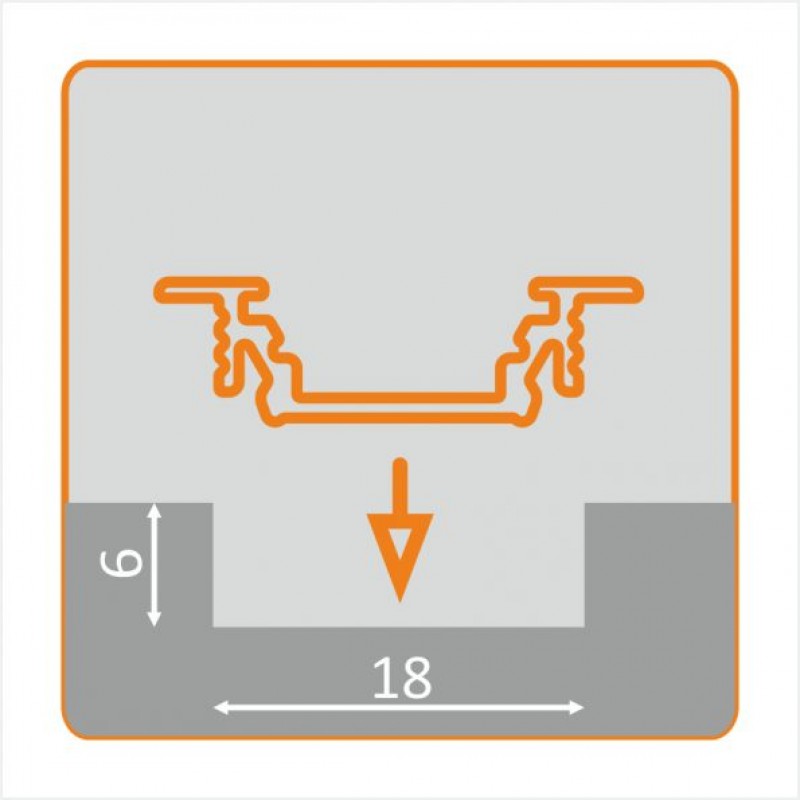 LED PROFILE GROOVE PROFILE GROOVE