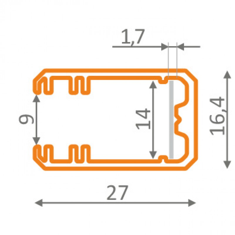 LED PROFILE MIKRO LINE / ANODISED ALUMINIUM  PROFILE MIKRO LINE
