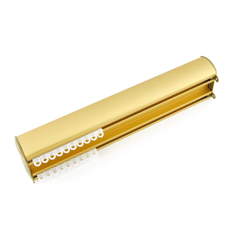 MAT GOLD DOUBLE PROCESSION RAIL DECORATIVE CURTAIN RAILS