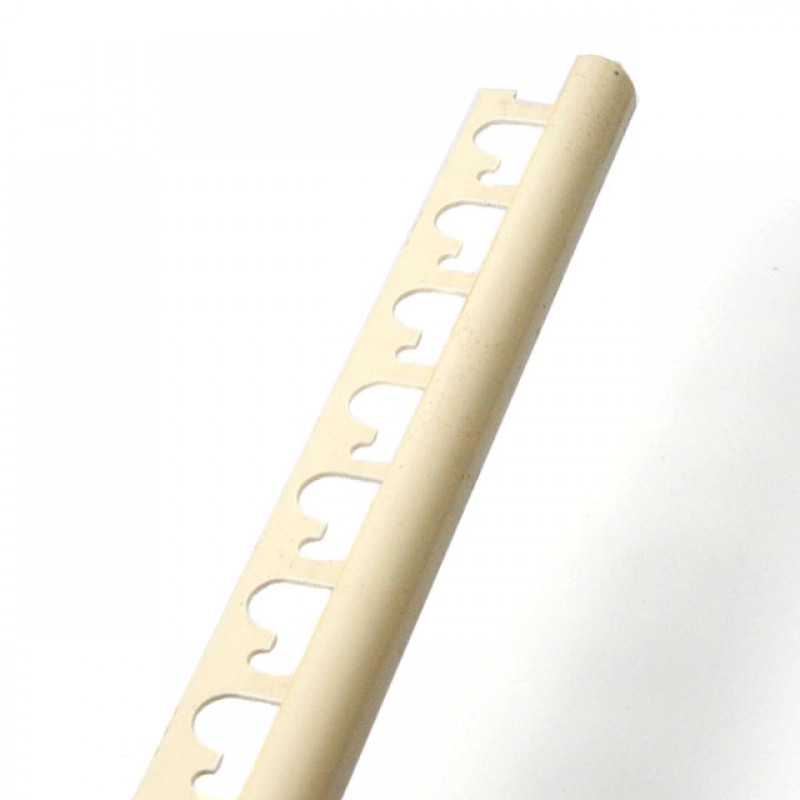 TILE EDGE PROTECTION 10 mm PLASTIC IVORY PROFILES FALL WALL COVERING CORNERS
