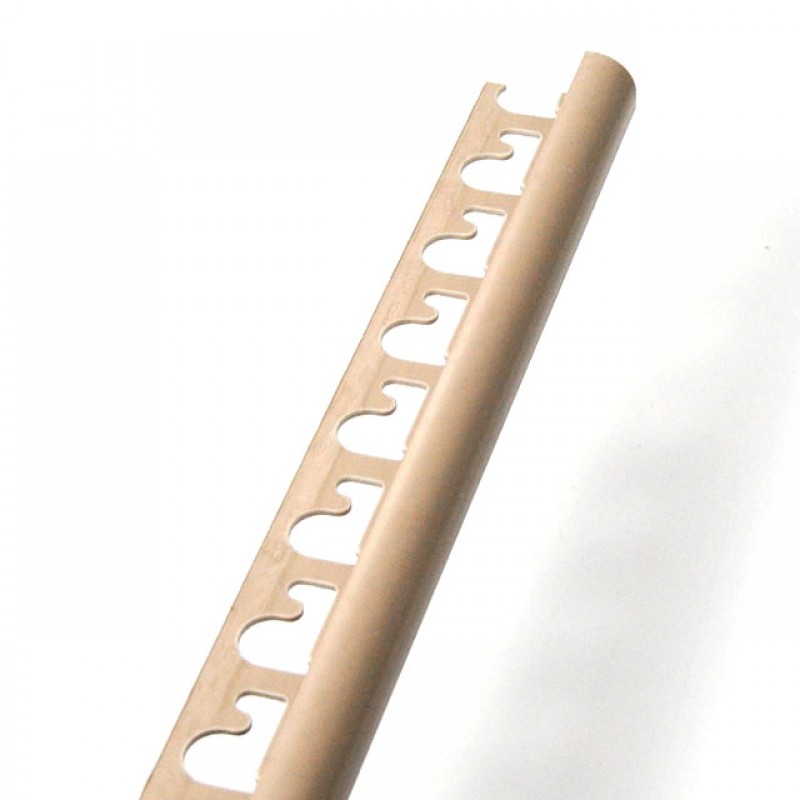 TILE EDGE PROTECTION 10 mm PLASTIC BEIGE-BROWN PROFILES FALL WALL COVERING CORNERS